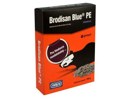 Brodisan Blue PE granule k hubení hlodavců, 150 g