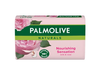 Palmolive Naturals Milk & Rose tuhé mýdlo, 90 g