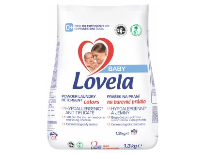 Lovela na barevné 1,3kg prací prášek pro miminka, 13 praní