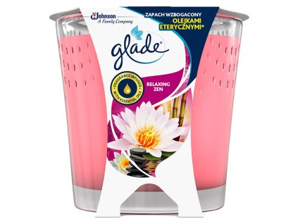 Glade Relaxing Zen vonná svíčka, 129 g