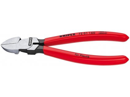 Boční štípací kleště na umělou hmotu potaženo plastem 160 mm 7201160 Knipex