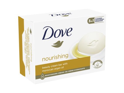 Dove Nourishing s arganovým olejem krémová tableta mýdlo, 90 g