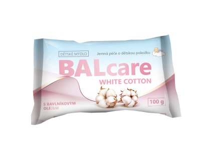 BALcare Kids White Cotton tuhé mýdlo, 100 g