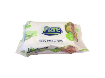 914179 pure detske vlhcene ubrousky s klipem 120ks