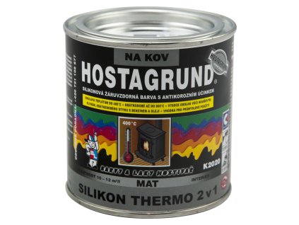 Hostagrund K2020 Silikon Thermo 2v1 barva na kov do 400 °C, černá, 350 g