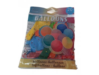 Balónky barevné mix, 20ks