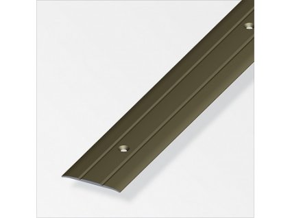 ALFER - Profil přechodový plochý děrovaný hliník elox bronz 1000x37x2,5mm