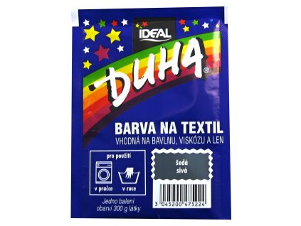 Ideal Duha šedá, barva na textil na bavlnu, viskozu a len, na 300 g látky, 15 g