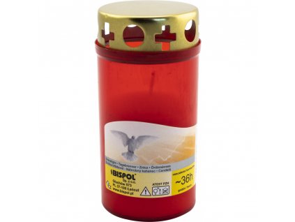 962200 bispol hrbitovni svicka s krytem horeni 30 hodin 100g 01