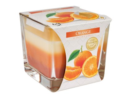 Aura Pomeranč tříbarevná vonná svíčka, 170 g