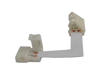 Solight propojovací pravoúhlý konektor pro LED pásy, 8mm zacvakávací konektor na obou stra