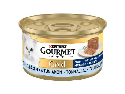 Purina Gourmet Gold pro kočky s tuňákem, jemná paštika, 85 g