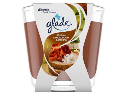 Glade svíčka vonná Decor Sensual Sandalwood & Jasmine, 70 g