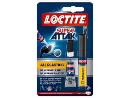 Sekundové lepidlo Super Attak Plastics 2g + 4ml