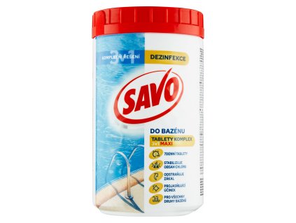 Savo bazén Maxi Komplex 3v1 chlorové tablety dezinfekce vody, 1,2 kg