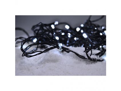 Solight LED vánoční řetěz, 500 LED, 50m, přívod 5m, IP44, bílá