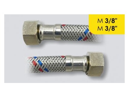nerezová flexi hadička M 3/8" x M 3/8", 200 cm