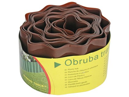 Trávníkový lem hnědý, 150mm/9m