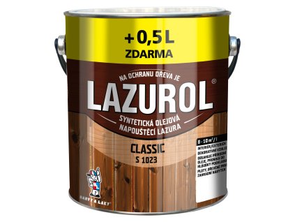 s1023 lazurol classic tenkovrstva lazura 2 5kg plus 500g zdarma