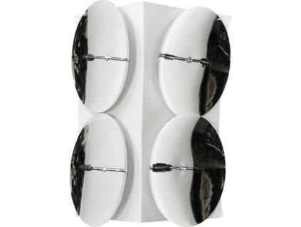 Bodec na svíčky 4 ks, 5 cm, stříbrné