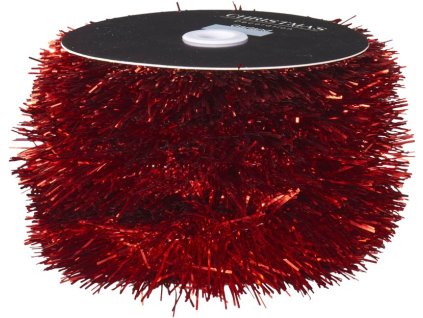 Girlanda, 9cm x 10m, červená