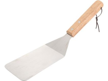 Obraceč Strend Pro Grill, na grilování a opékání, s dřevěnou rukojetí, nerez, 34cm