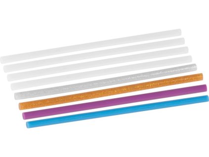 Tavné tyčinky Strend Pro, náhradní, různé barvy, 7x185 mm, bal. 8ks