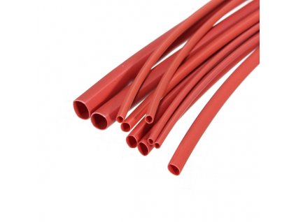 Bužírka smršťovací polyetylen 1m 2,4/1,2mm - červená