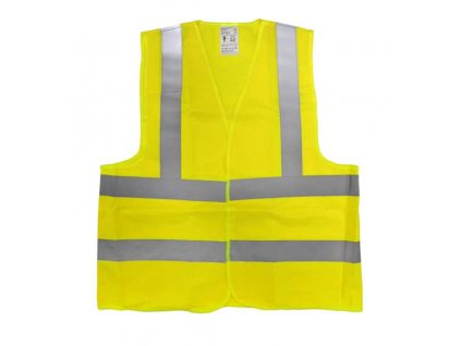 Výstražná vesta žlutá vel. XL- norma EN ISO 20471:2013