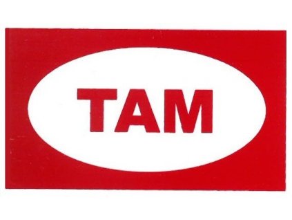 Samolepka "TAM" 80x40mm