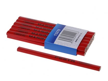 Tužka tesařská (červený lak) 180mm