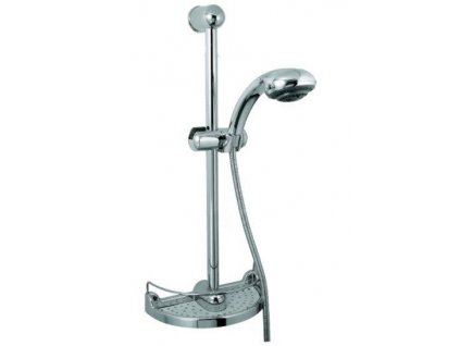 Sprchová souprava GEMINI, délka 60cm, průměr 25mm,5-polohová sprška - chrom - blistr
