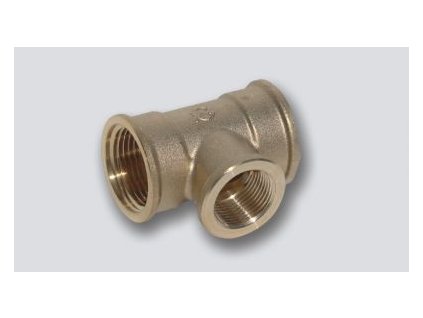 mosazný T-kus redukovaný MMM 1" x 1/2" x 1"