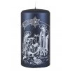 UNIPAR Vánoční svíčka Betlém XL modrá