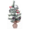 Stromeček MagicHome Vánoce ozdobený, přírodní, 36 cm
