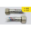 nerezová flexi hadička M 3/8" x M 1/2", 20 cm