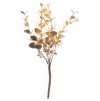 Větvička MagicHome Vánoce, eukalypt, zlatá, 15 cm