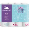 Harmony Soft Family Pack 3vrstvý toaletní papír, role 15,7 m, 24 rolí