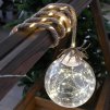 Dekorace MagicHome Vánoce Balldeco, koule na laně, 50 LED teplá bílá, 3xAA, interiér