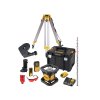 32210 3 dck374d1r dewalt sada rotacniho cerveneho laseru 360 samonivelace 1x 2 0ah baterie stativ merici tyc a dalsi prislusenstvi