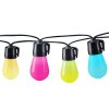 Solight LED smart venkovní řetěz s RGB žárovkami, bluetooth, 15 žárovek, 14m+6m, 10W