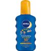 Nivea Sun Kids OF 50+ Protect & Play dětský barevný sprej na opalování, 200 ml