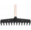 Hrábě Strend Pro Premium S892, 12 zubů oboustranné s násadou, 325x115 mm