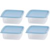 Dóza MagicHome Lunchbox čtvercová, 0,6 lit, 4 ks, 14,3x5,8 cm