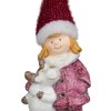 Dekorace MagicHome Vánoce, Dívka, 7.6x9.2x23 cm