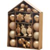 Koule MagicHome Vánoce, sada, 32 ks, bronzové, mix, na vánoční stromek