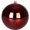 Koule MagicHome Vánoce, 2 ks, bordó, na vánoční stromeček, 12 cm