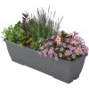 Květináč Strend Pro, barva šedá, 60x19,6x17 cm