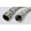 nerezová antivibrační hadice Š 1"1/4 x M 1"1/4, 50 cm, na vodu 5-90°C, DN32
