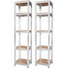 Regál Racks, kovový, MDF, 5 polic, 1800x400x400 mm, bal. 2ks